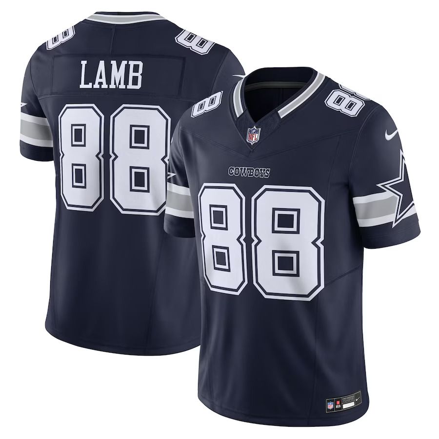 Men Dallas Cowboys #88 CeeDee Lamb Nike Navy Vapor F.U.S.E. Limited NFL Jersey->baltimore ravens->NFL Jersey